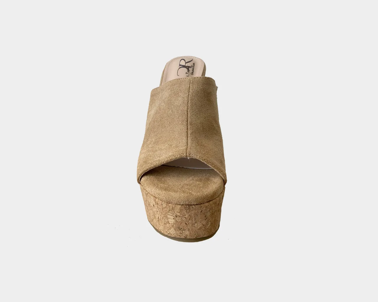 88 Sand Taupe Backless Wedge Sandal - The Tuscany