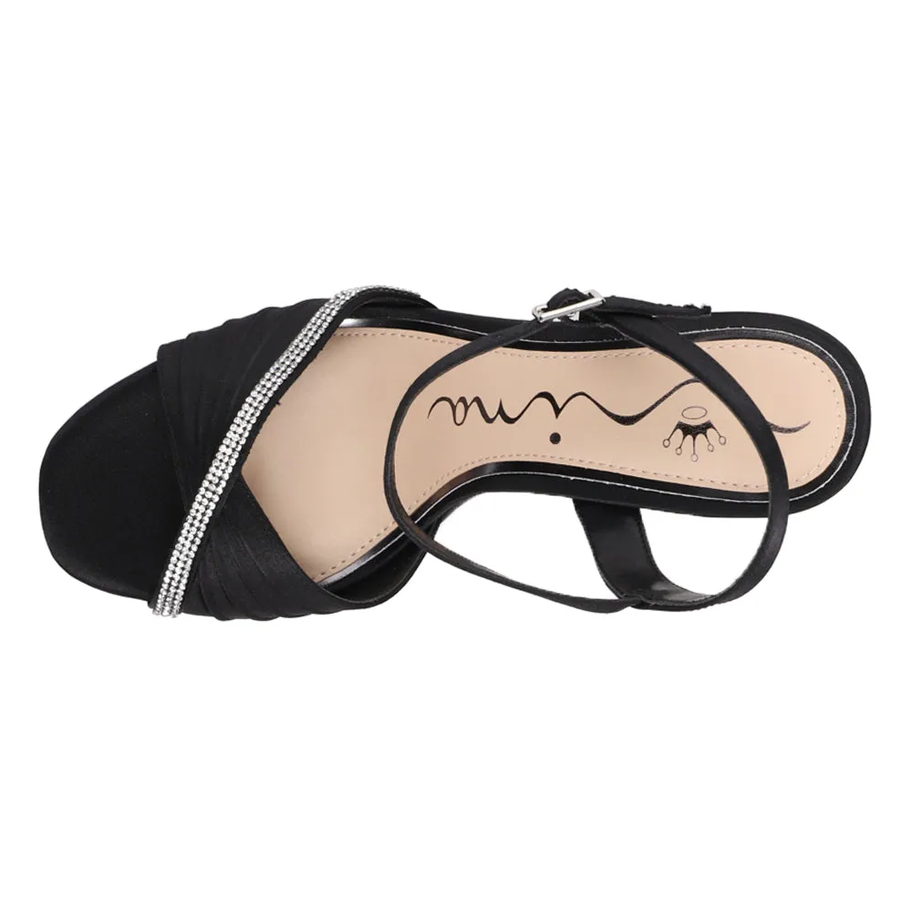 Agnes Rhinestone Ankle Strap Evening Sandals