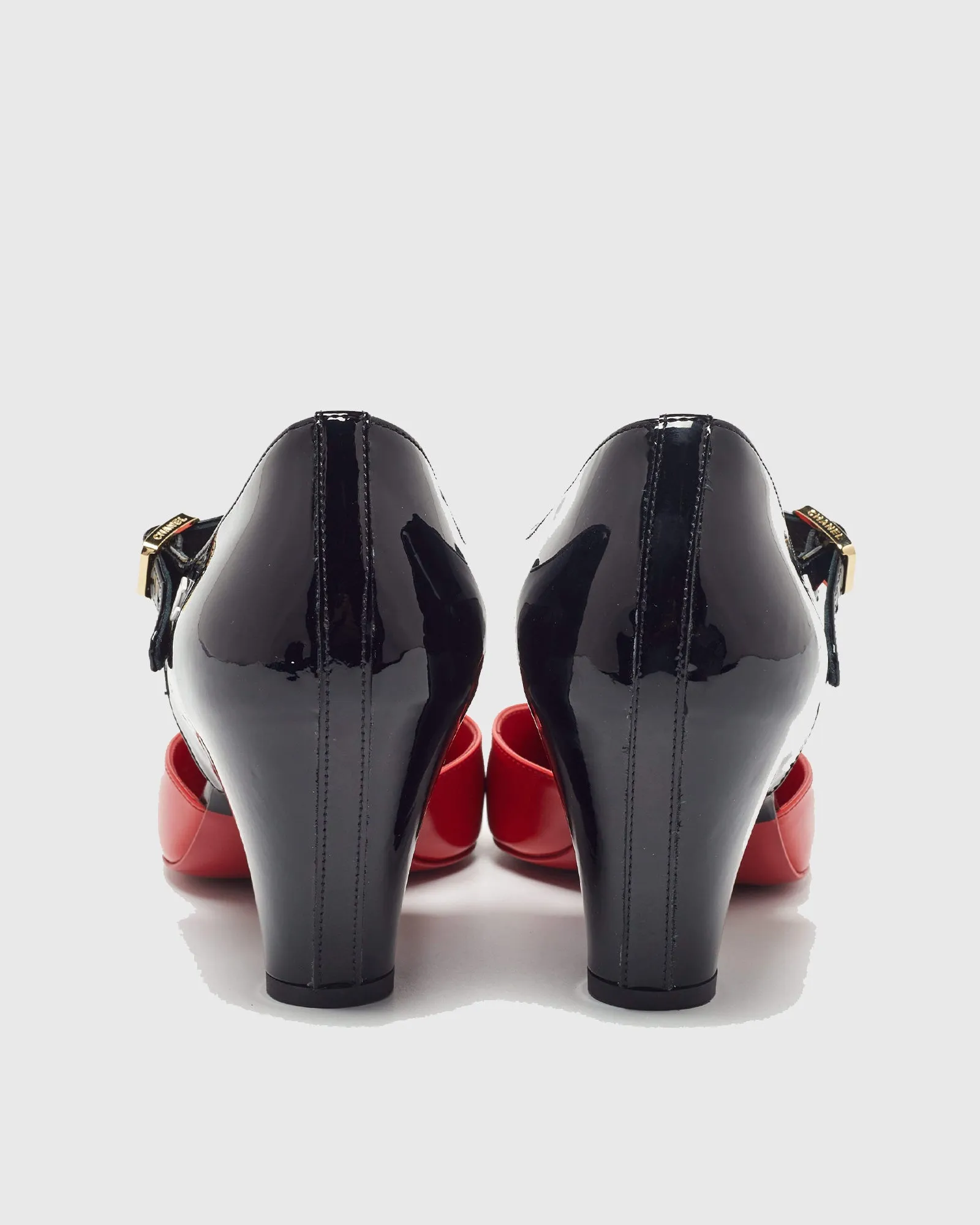Azzurra Leather Wedge Pumps In Red