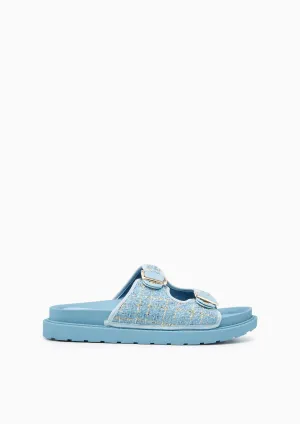 Berries Flat Sandals Blue