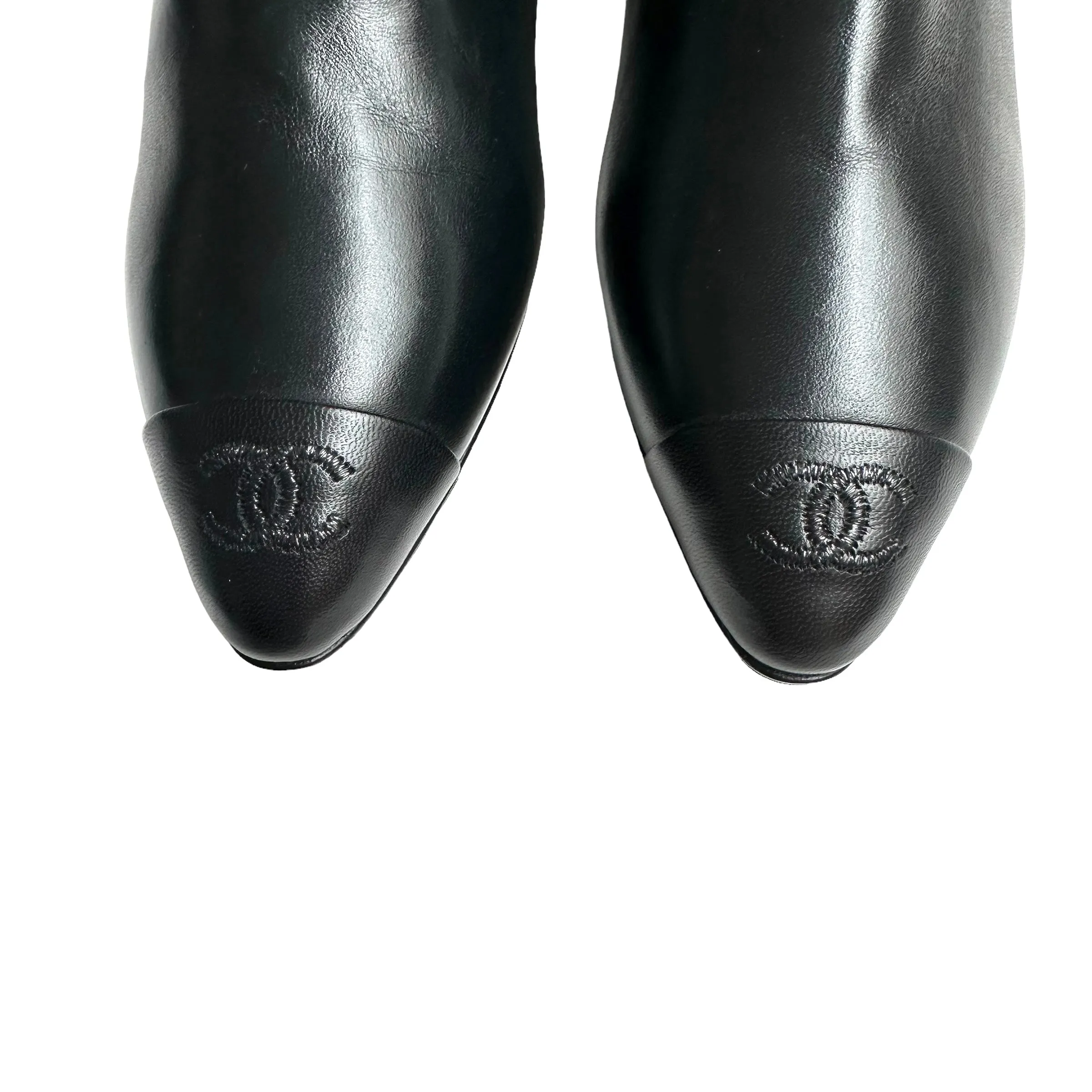Black Chelsea Logo Boots - 7