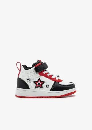 Black Stars with lights High Top Sneakers
