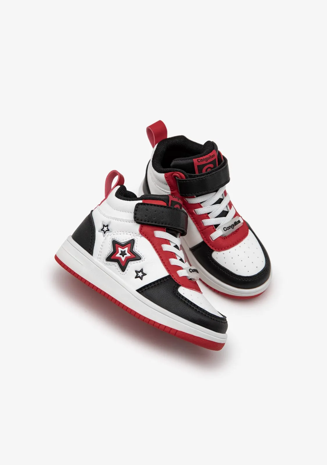 Black Stars with lights High Top Sneakers