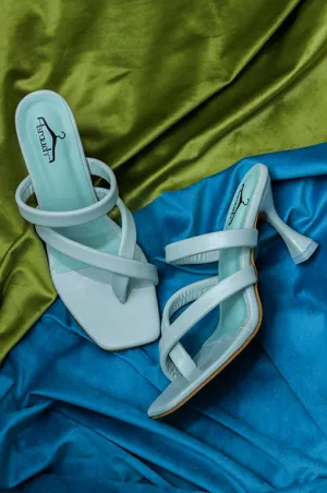 Brauch Women's Sea Green Multistrap Spool Heel