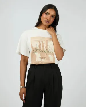 Brookylyn Oversized Tee Vintage White