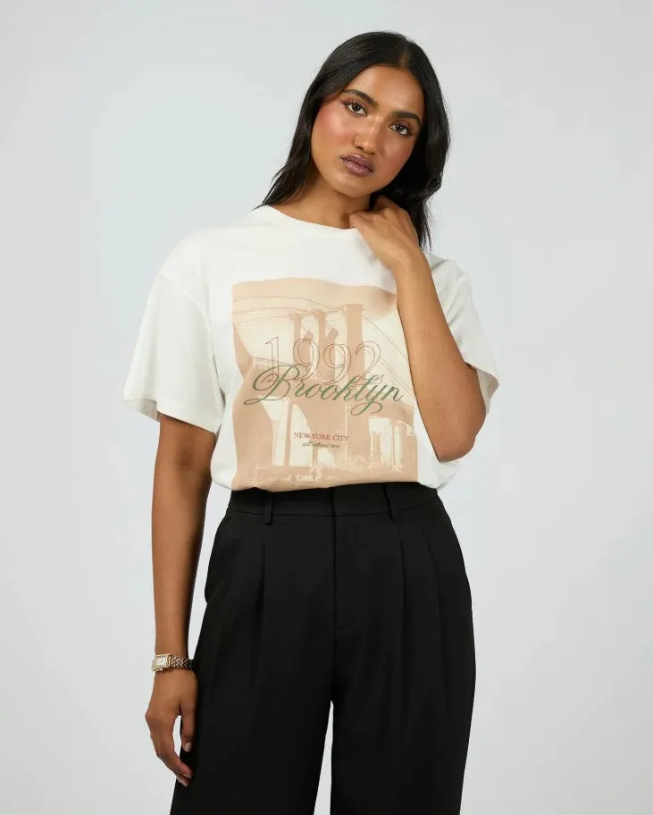 Brookylyn Oversized Tee Vintage White