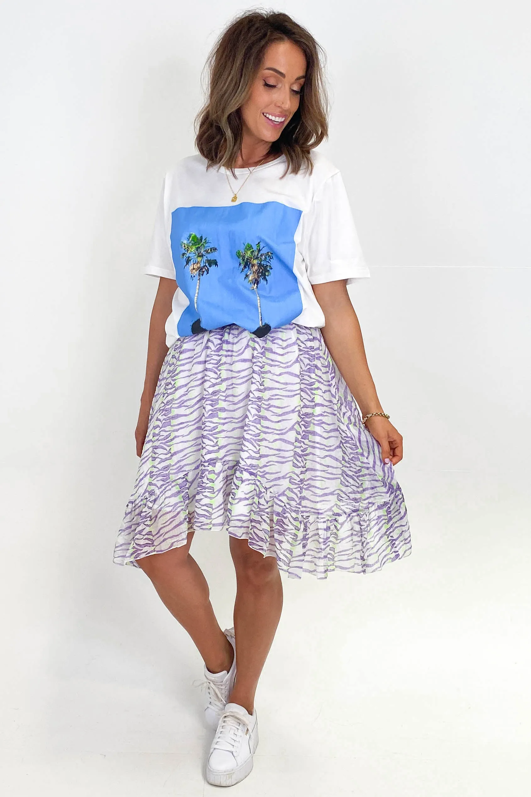 Federation Mirage Skirt Purple White