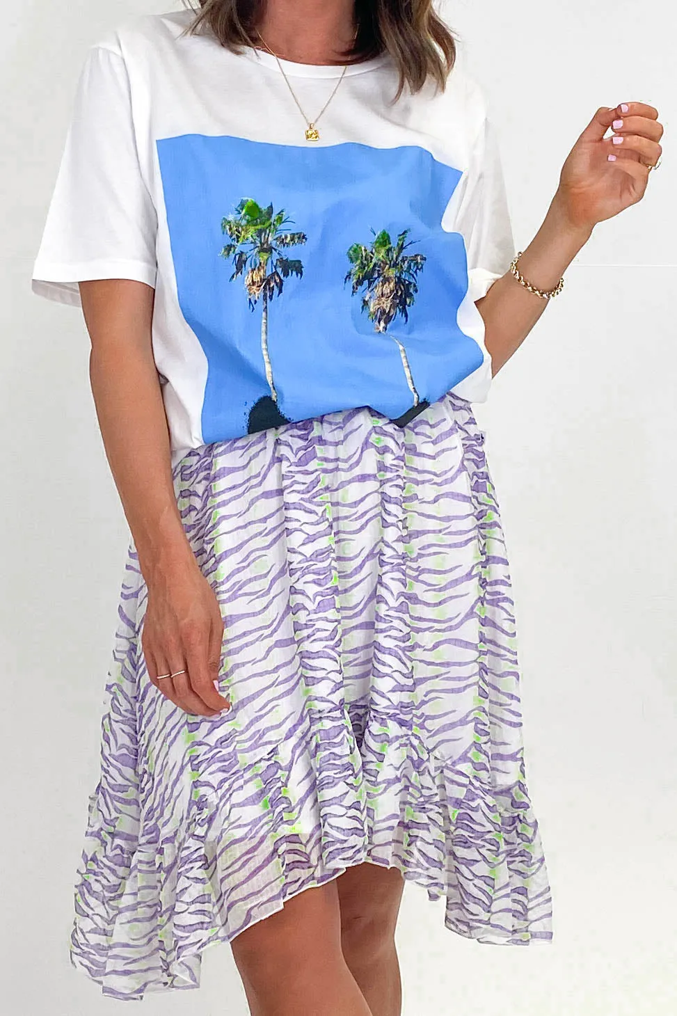 Federation Mirage Skirt Purple White