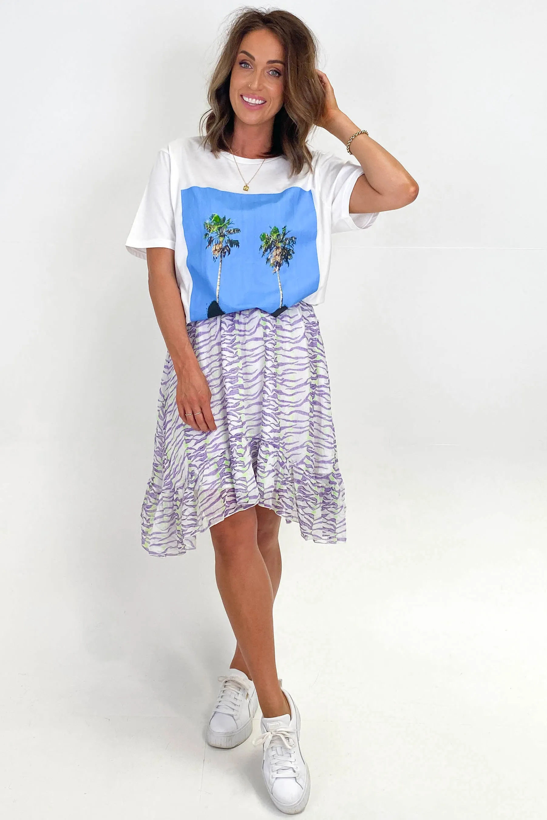 Federation Mirage Skirt Purple White