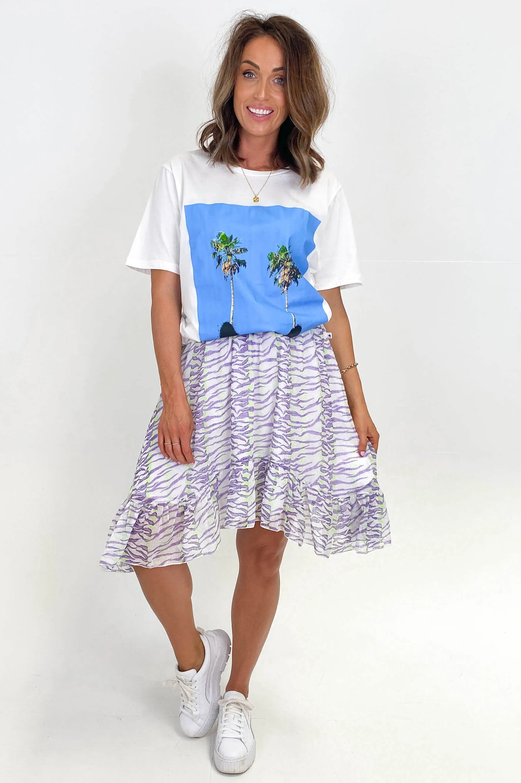 Federation Mirage Skirt Purple White