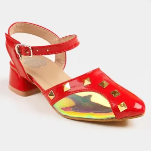 Girls Pump Heels 456-5 - Red