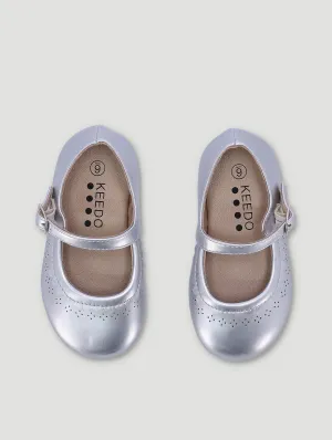 Girls Scallop Pumps