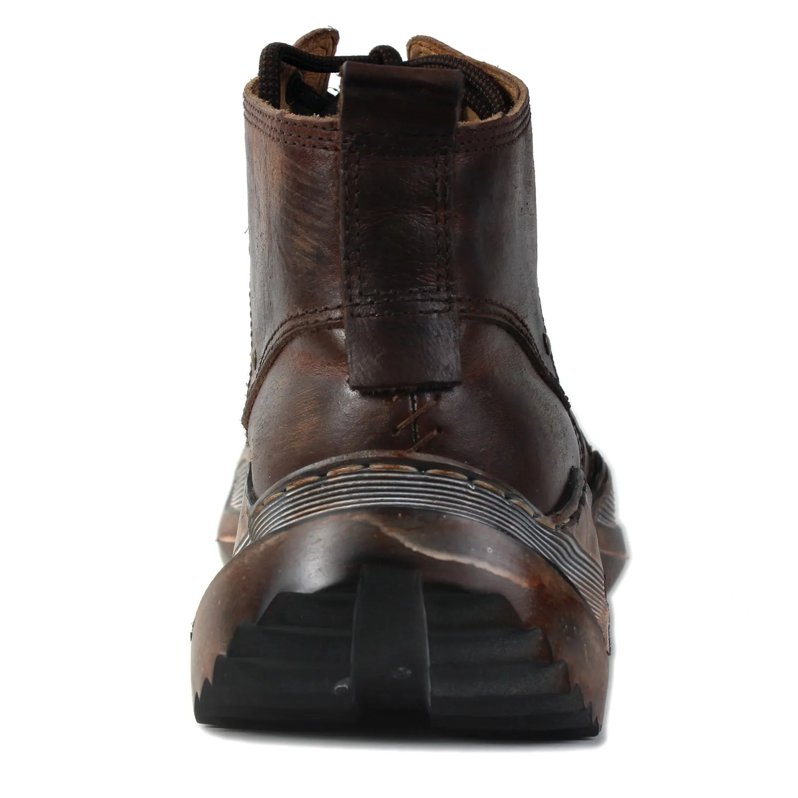 Men's Leather athletic walking Moto Boots OS-5008-S-1
