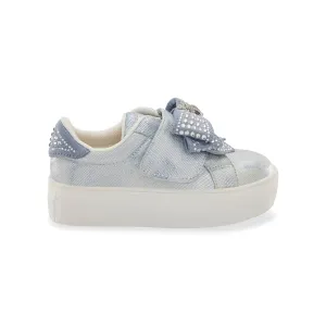 Mini Laney Bow Sneaker - Little Kid Denim