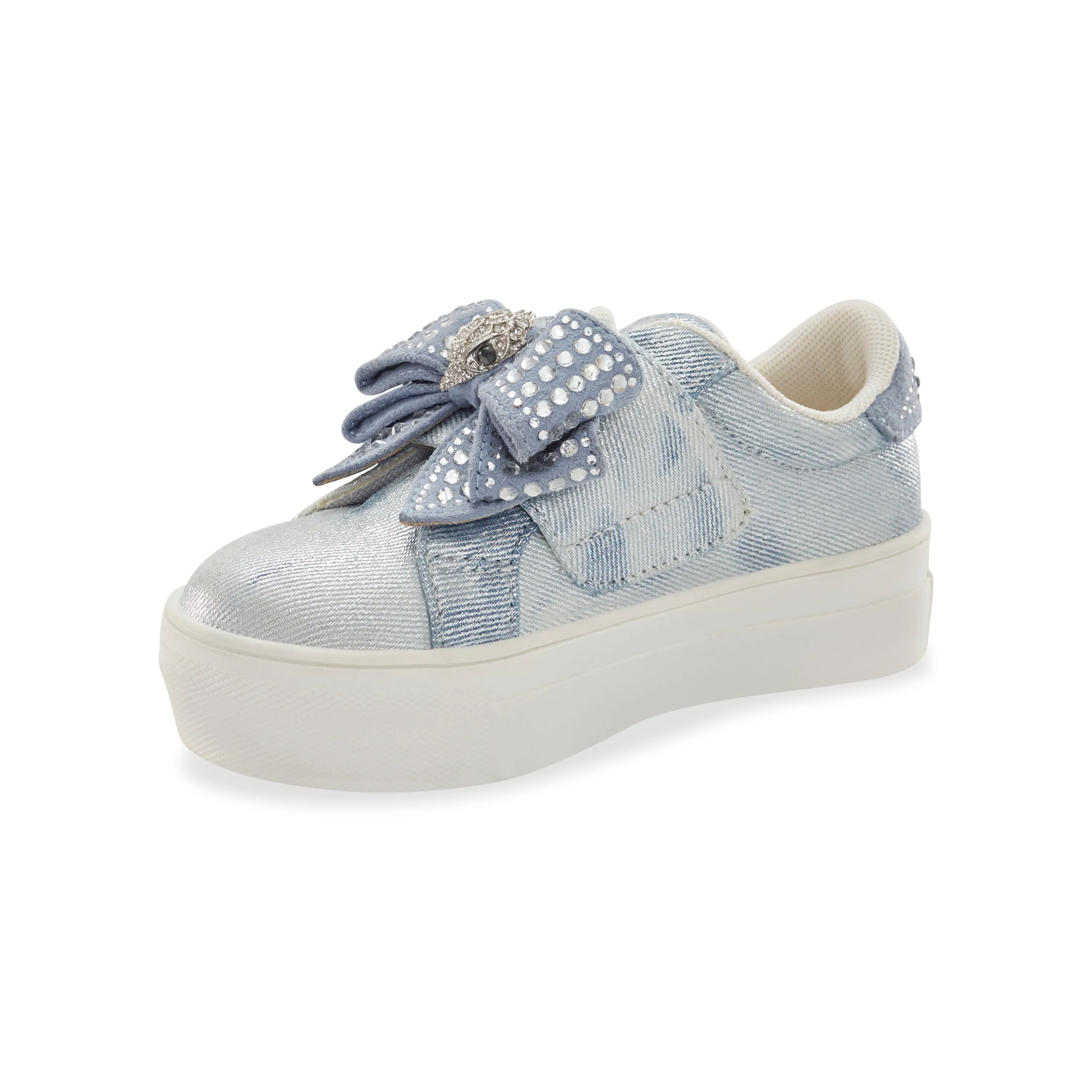 Mini Laney Bow Sneaker - Little Kid Denim
