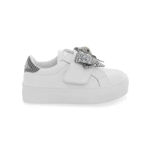 Mini Laney Bow Sneaker - Little Kid White