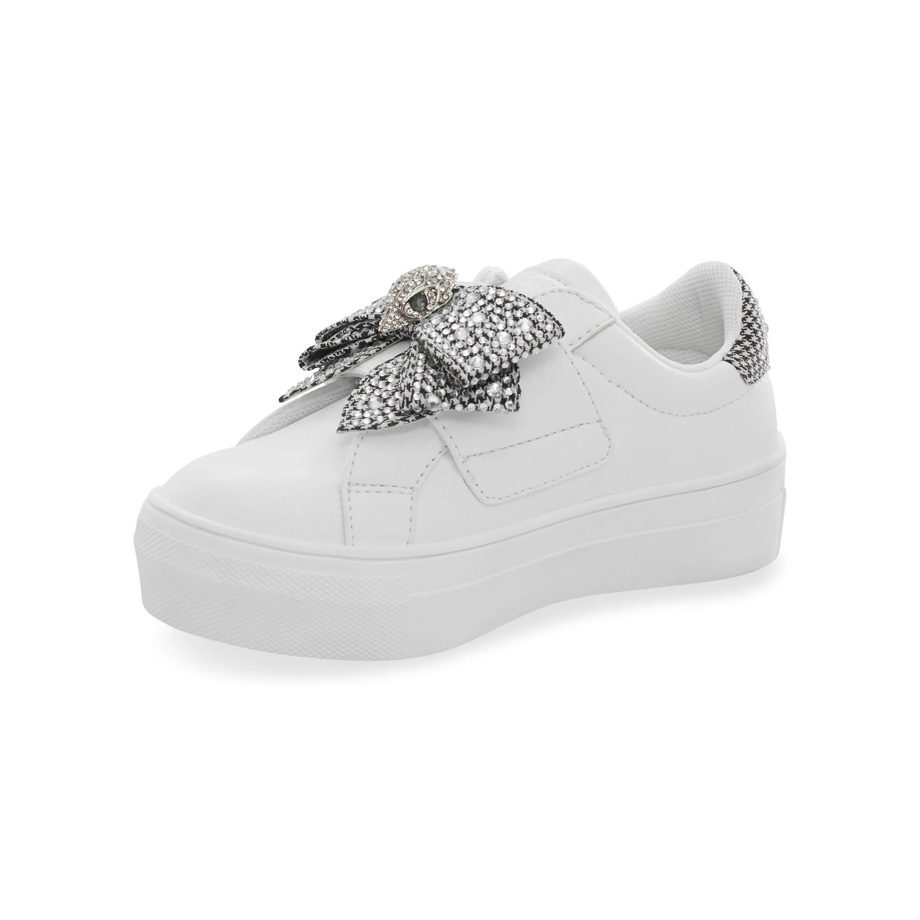 Mini Laney Bow Sneaker - Little Kid White