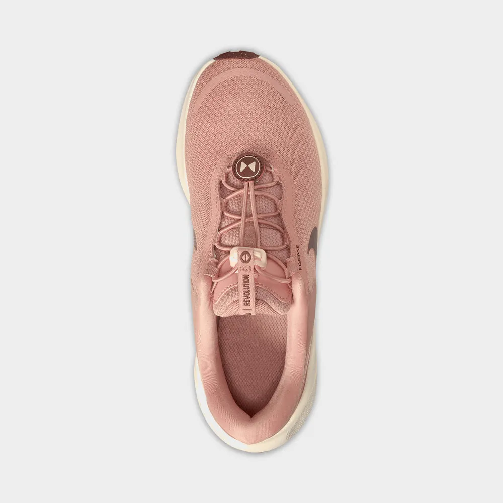 Nike Womens Revolution 7 Easy On Sneaker Pink/gold _ 183091 _ Pink