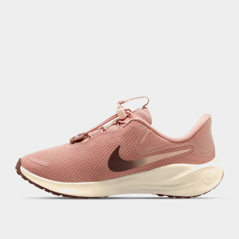 Nike Womens Revolution 7 Easy On Sneaker Pink/gold _ 183091 _ Pink