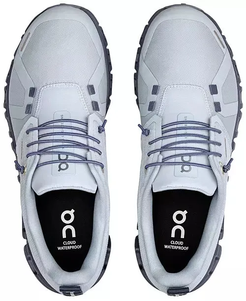 On Women's Cloud 6 Waterproof Sneaker in Heather/Metal