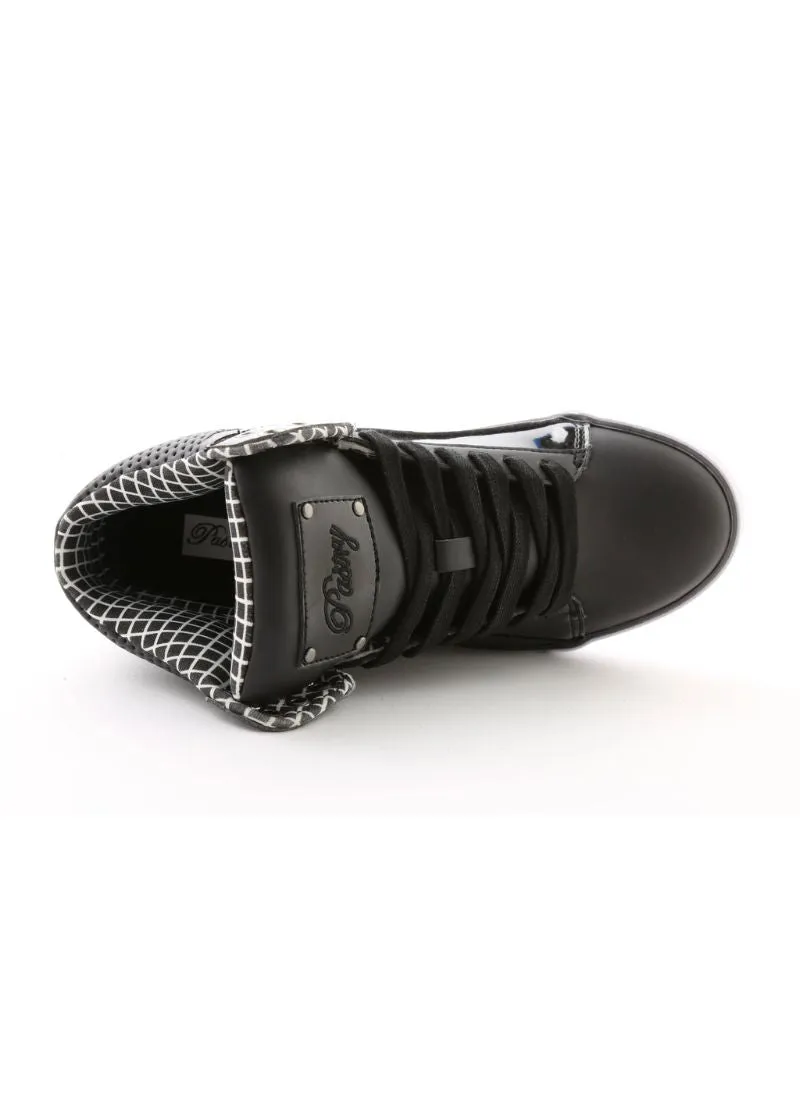 Pastry Pop Tart Grid Sneaker in Black & White