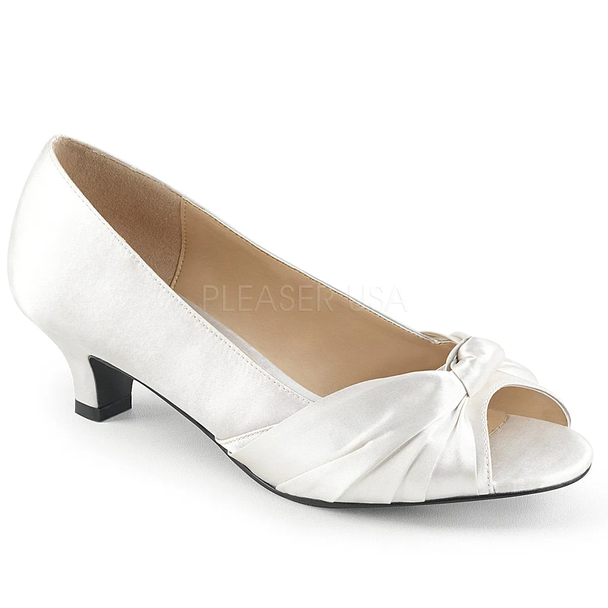 Peep Toe Pump with 2-inch Heel 5-colors FAB-422