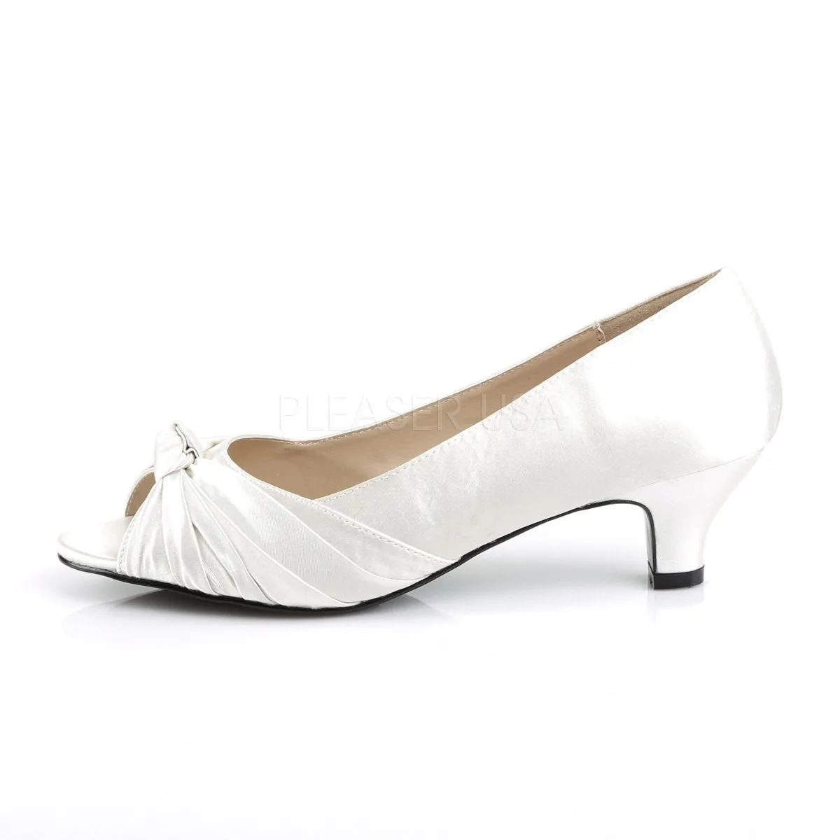 Peep Toe Pump with 2-inch Heel 5-colors FAB-422