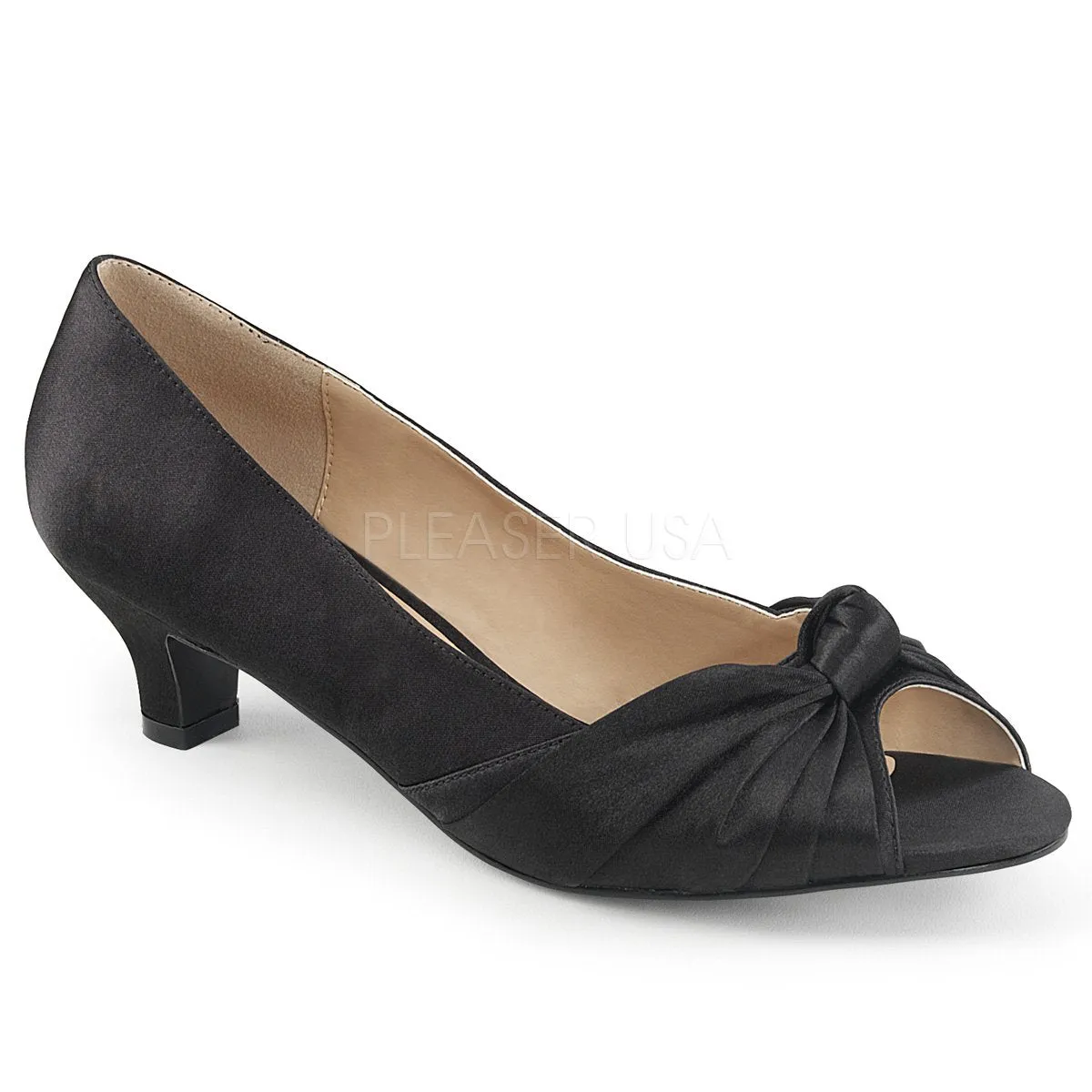 Peep Toe Pump with 2-inch Heel 5-colors FAB-422