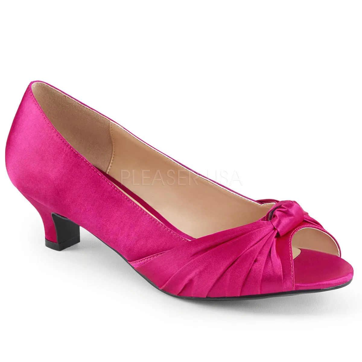 Peep Toe Pump with 2-inch Heel 5-colors FAB-422