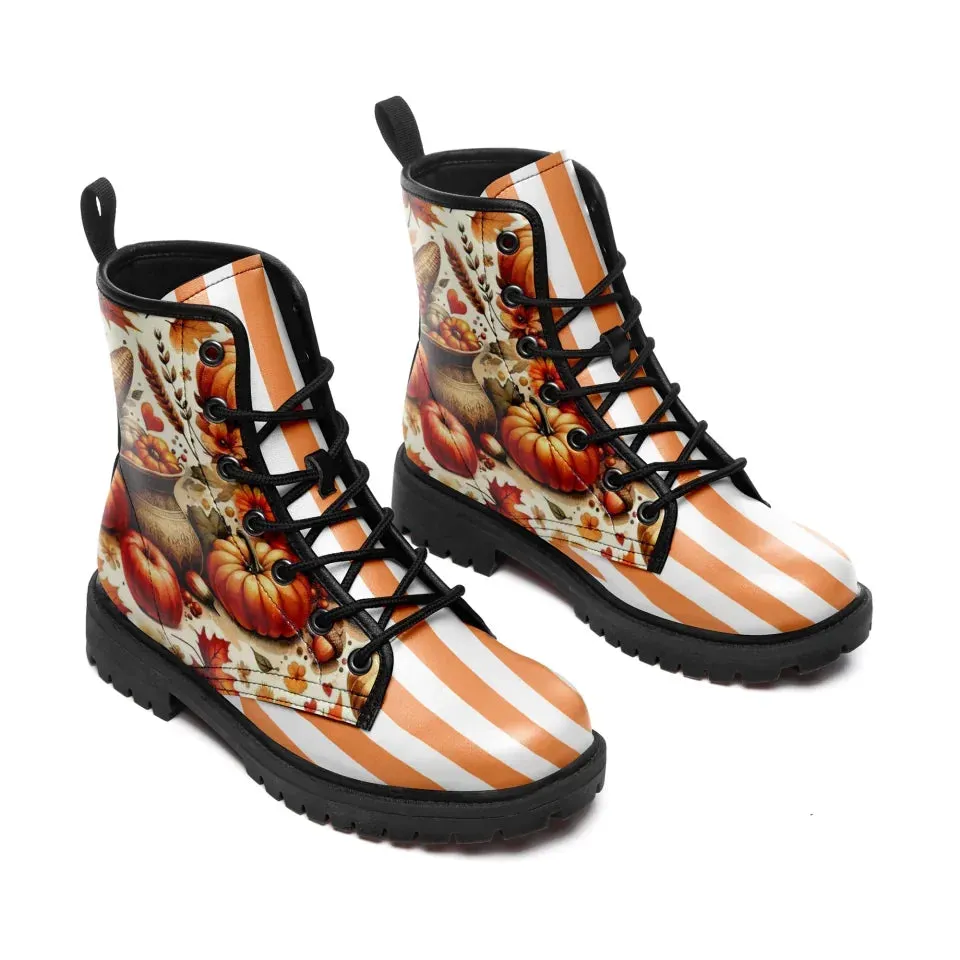 Personalized Mushroom Winter Boots – Cozy Ankle Boots with Unique Fungi-Inspired Design