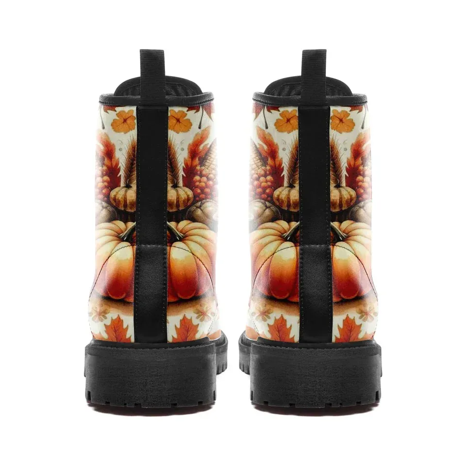 Personalized Mushroom Winter Boots – Cozy Ankle Boots with Unique Fungi-Inspired Design