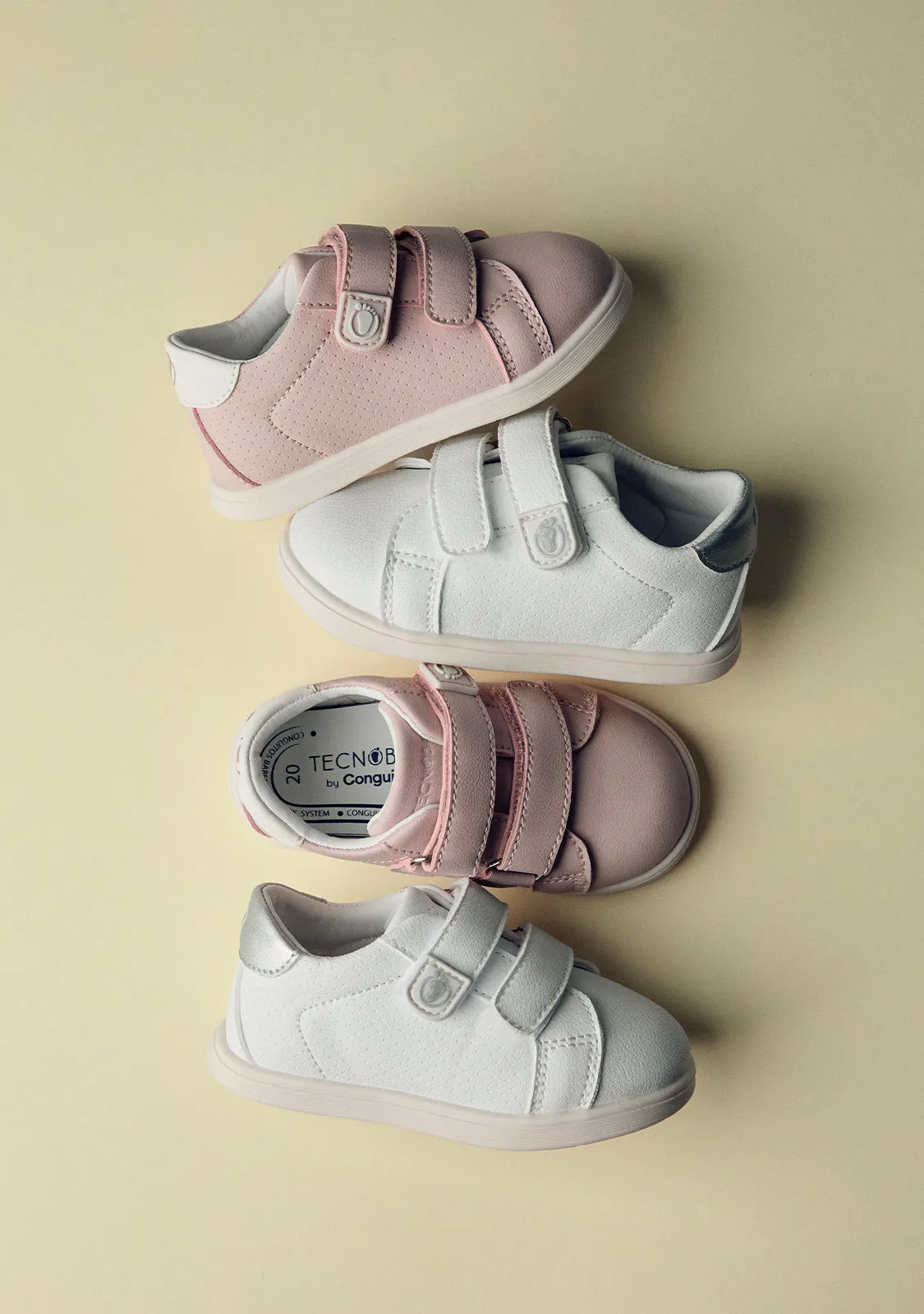 Pink Double Strap Respectful Sneakers