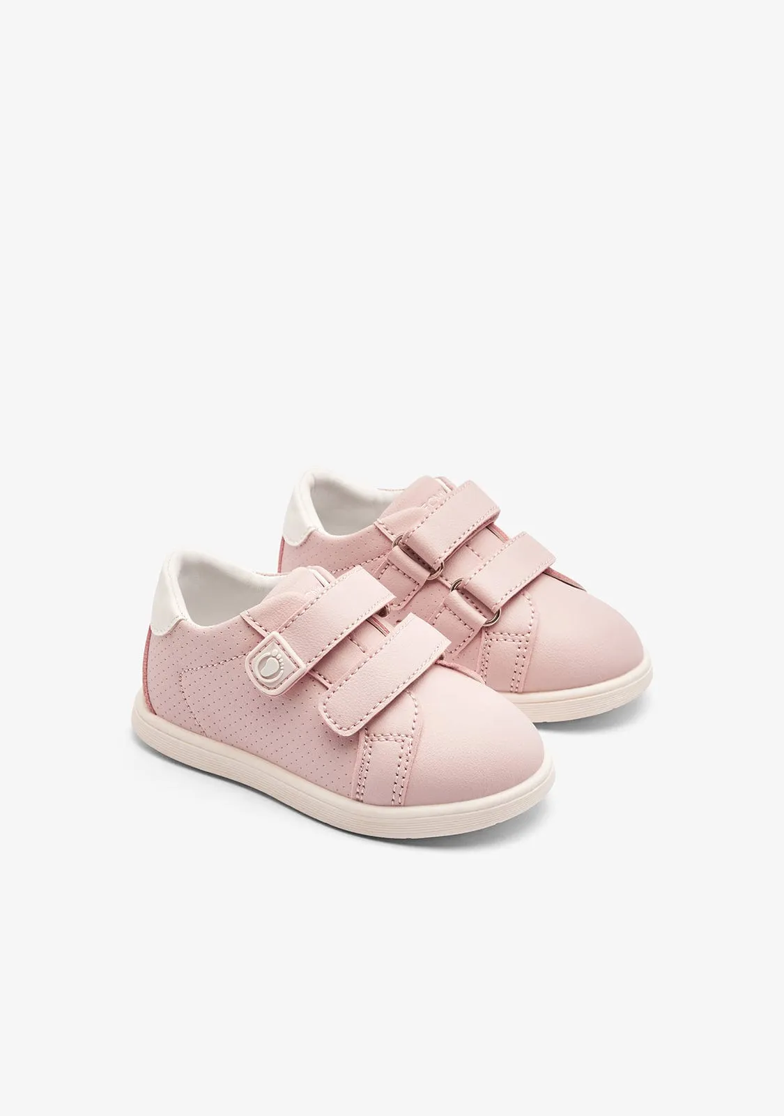 Pink Double Strap Respectful Sneakers