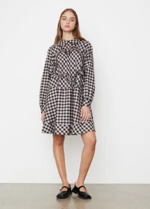 Plastron Flower Tunic Dress