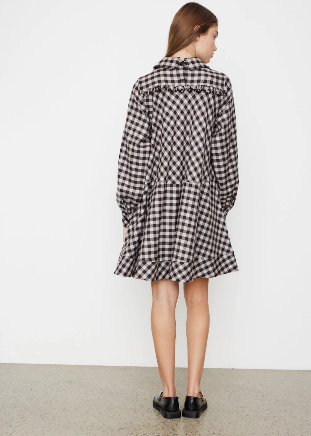 Plastron Flower Tunic Dress