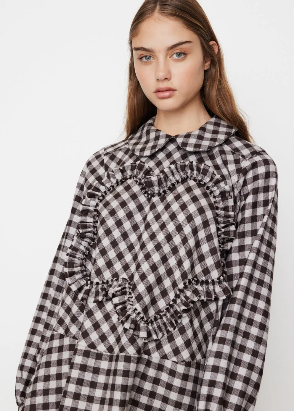 Plastron Flower Tunic Dress