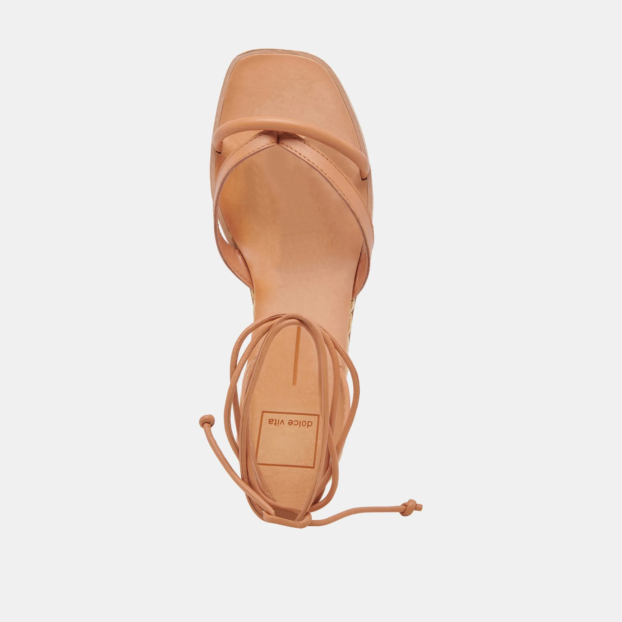 PRAX SANDALS COGNAC LEATHER