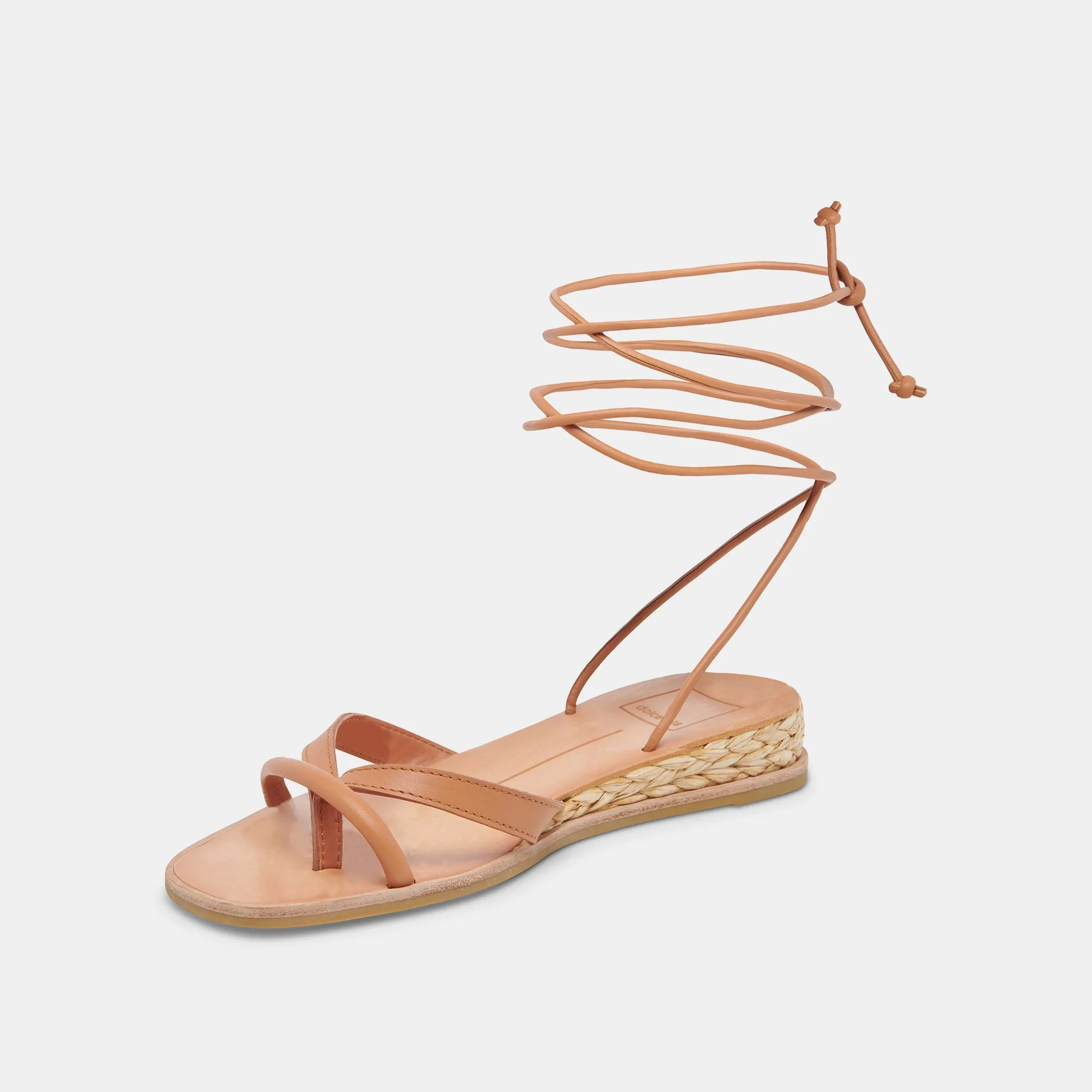 PRAX SANDALS COGNAC LEATHER