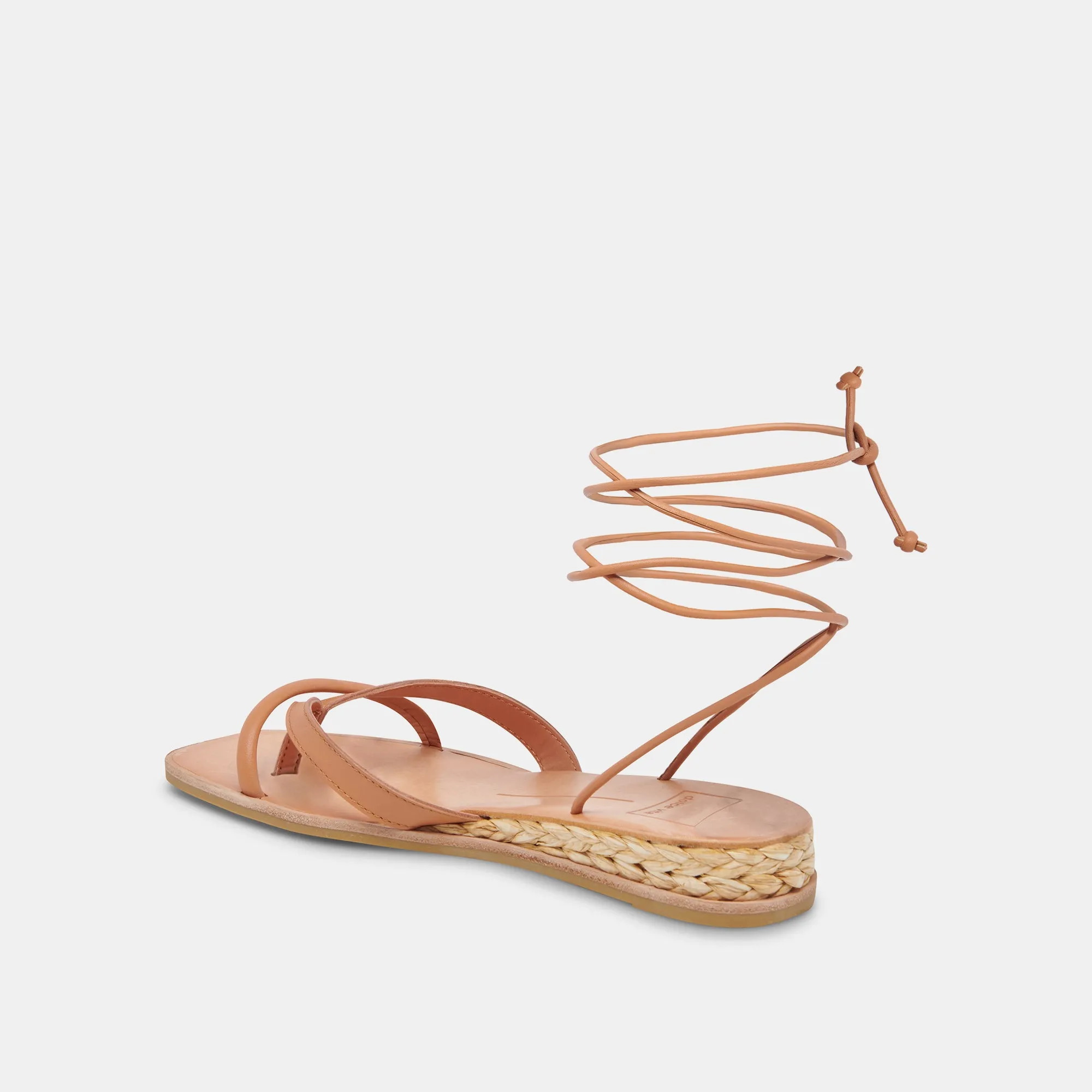 PRAX SANDALS COGNAC LEATHER