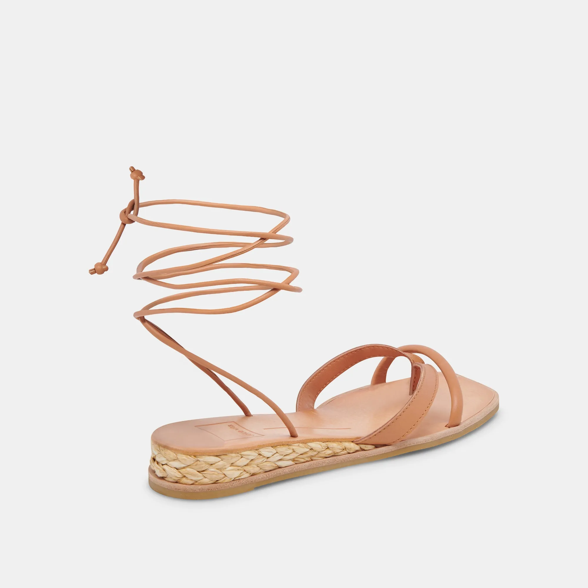 PRAX SANDALS COGNAC LEATHER