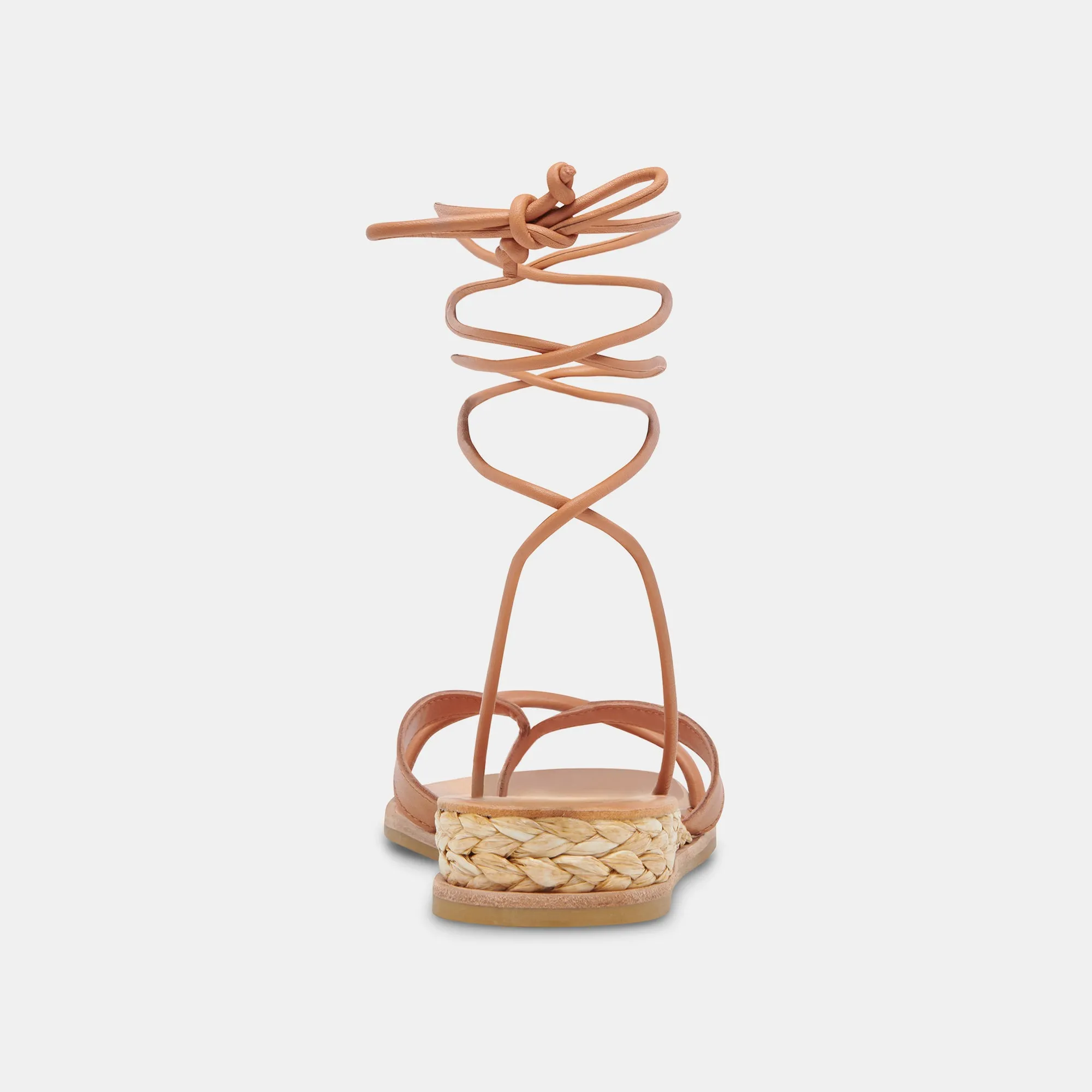 PRAX SANDALS COGNAC LEATHER