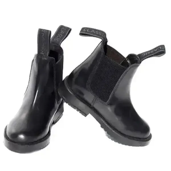 Rhinegold Childrens Classic Leather Jodhpur Boots