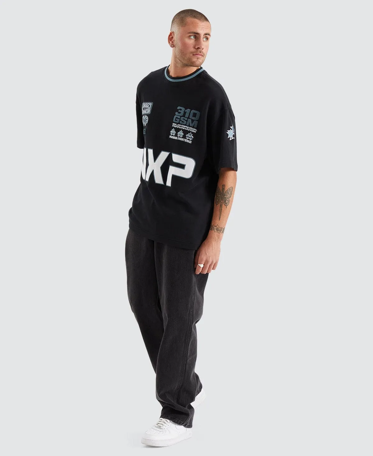 Roadster Heavy Street Fit T-Shirt Anthracite Black