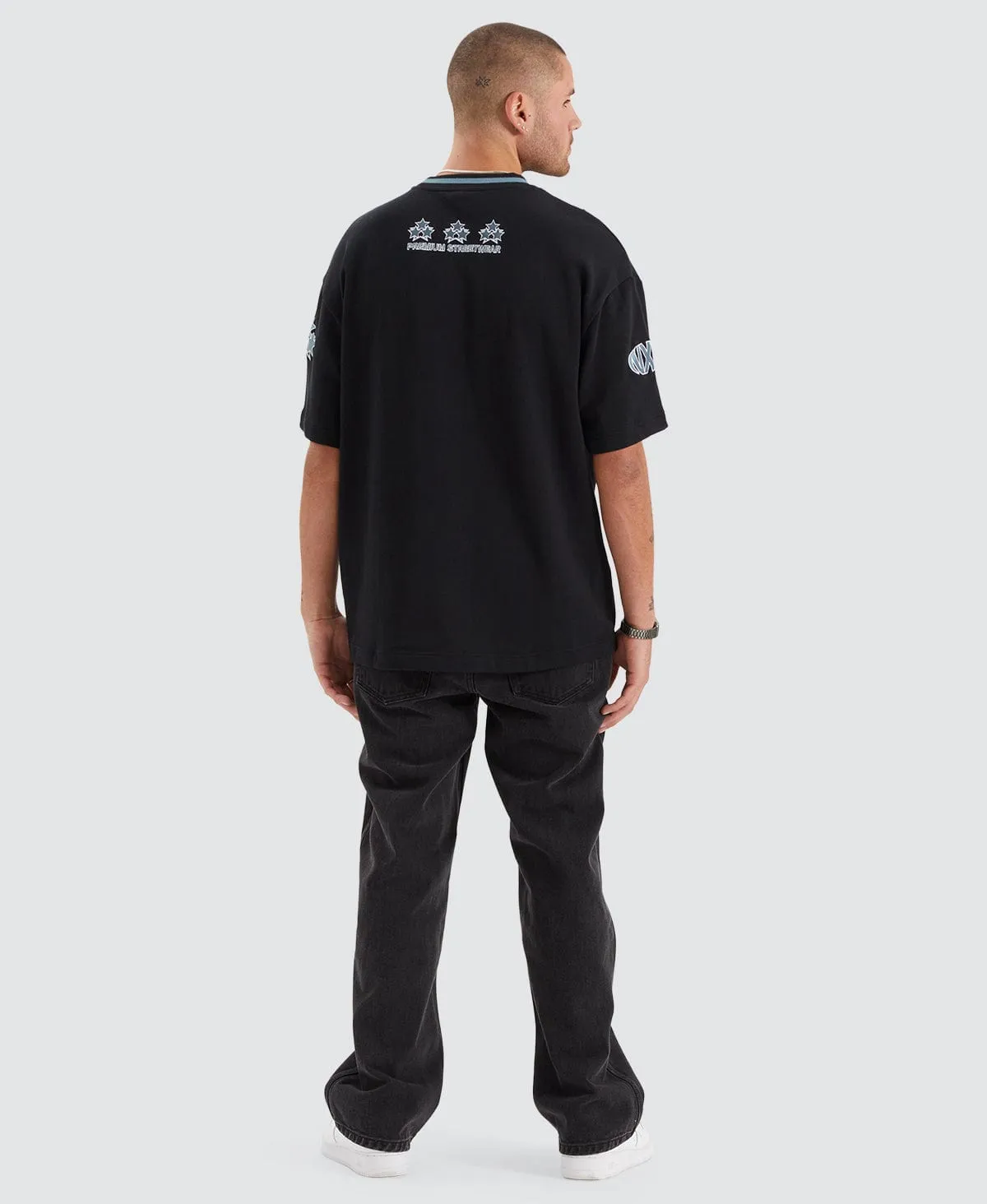 Roadster Heavy Street Fit T-Shirt Anthracite Black