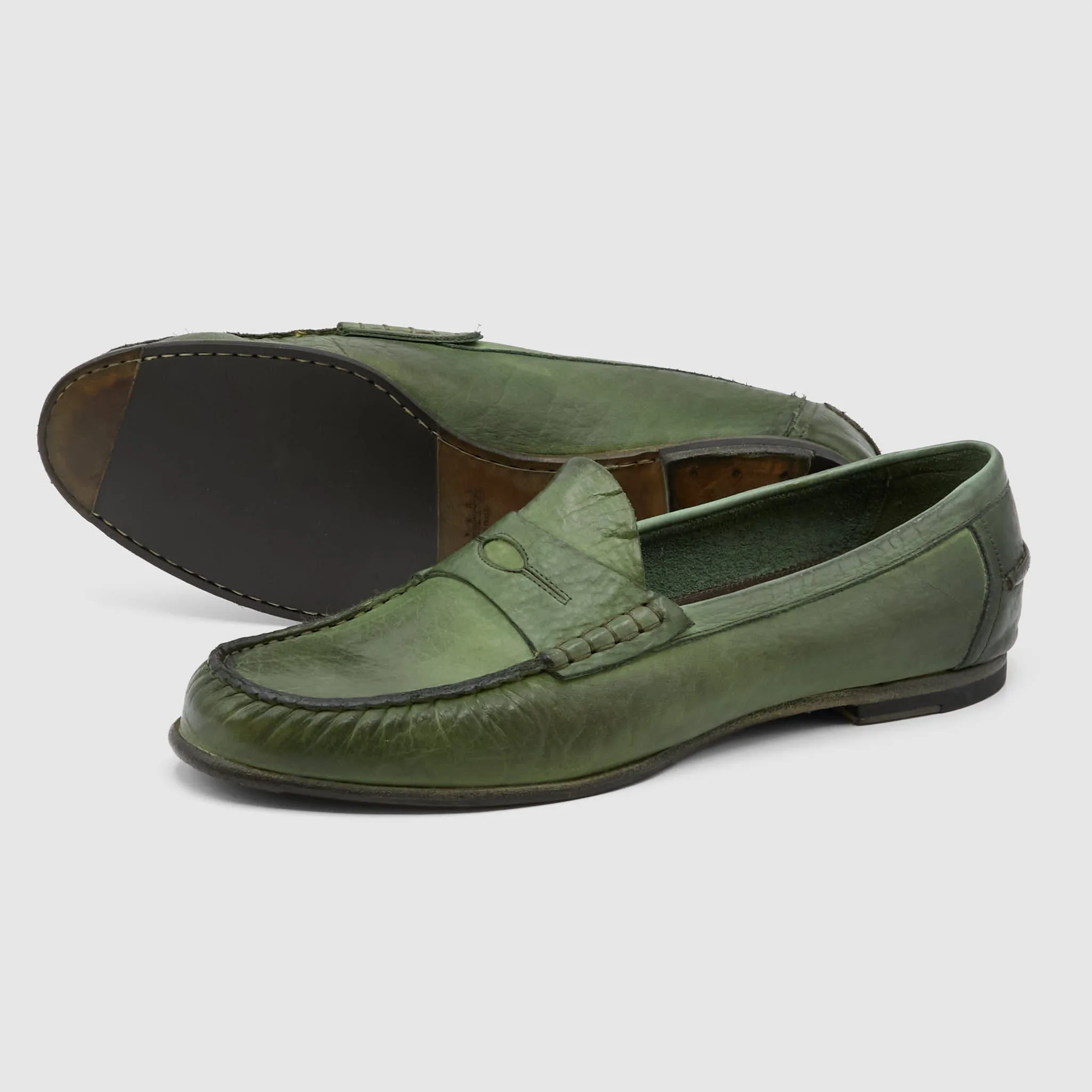 Silvano Sassetti Krast Washed Moccassins