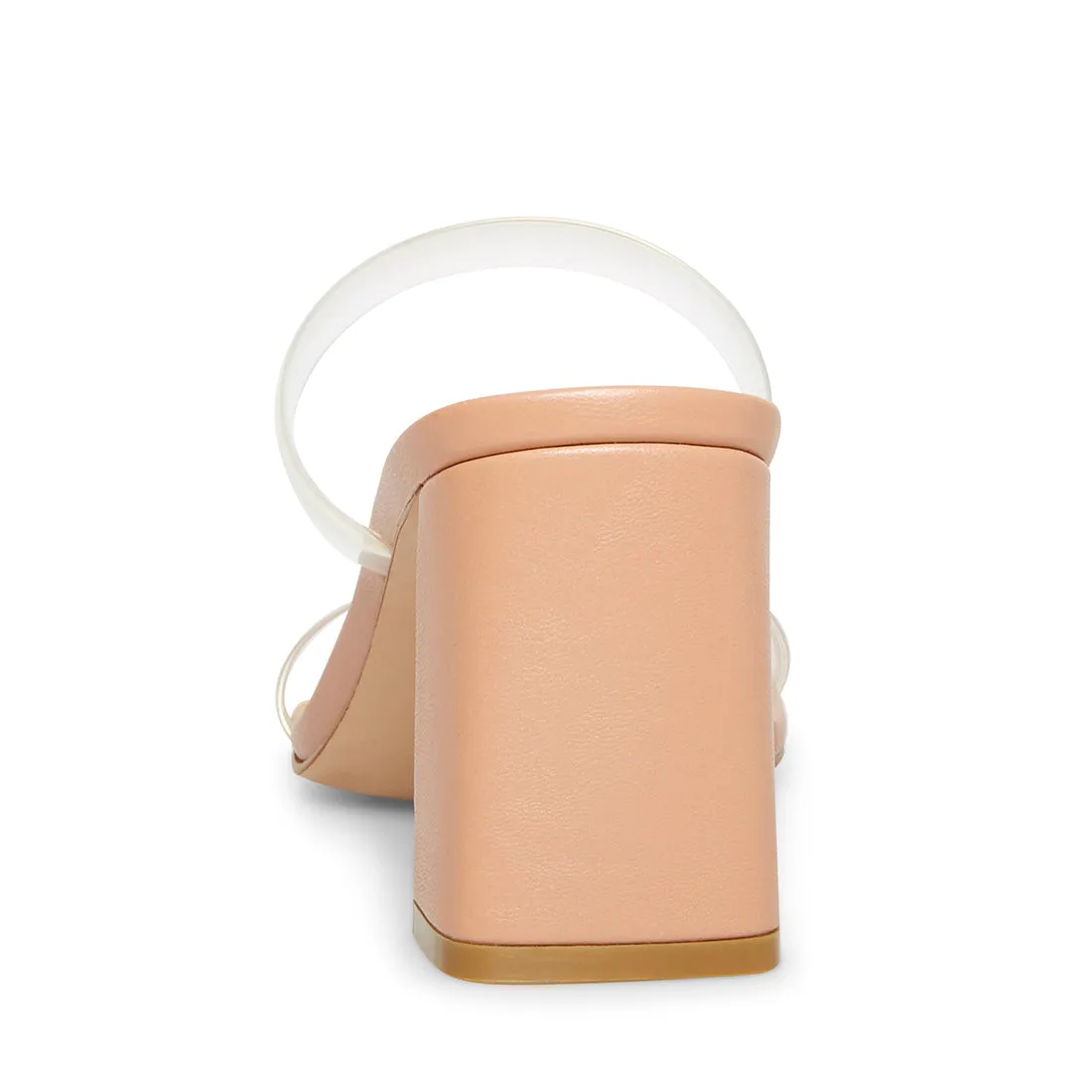 STEVE MADDEN Lilah Clear & Tan Heel