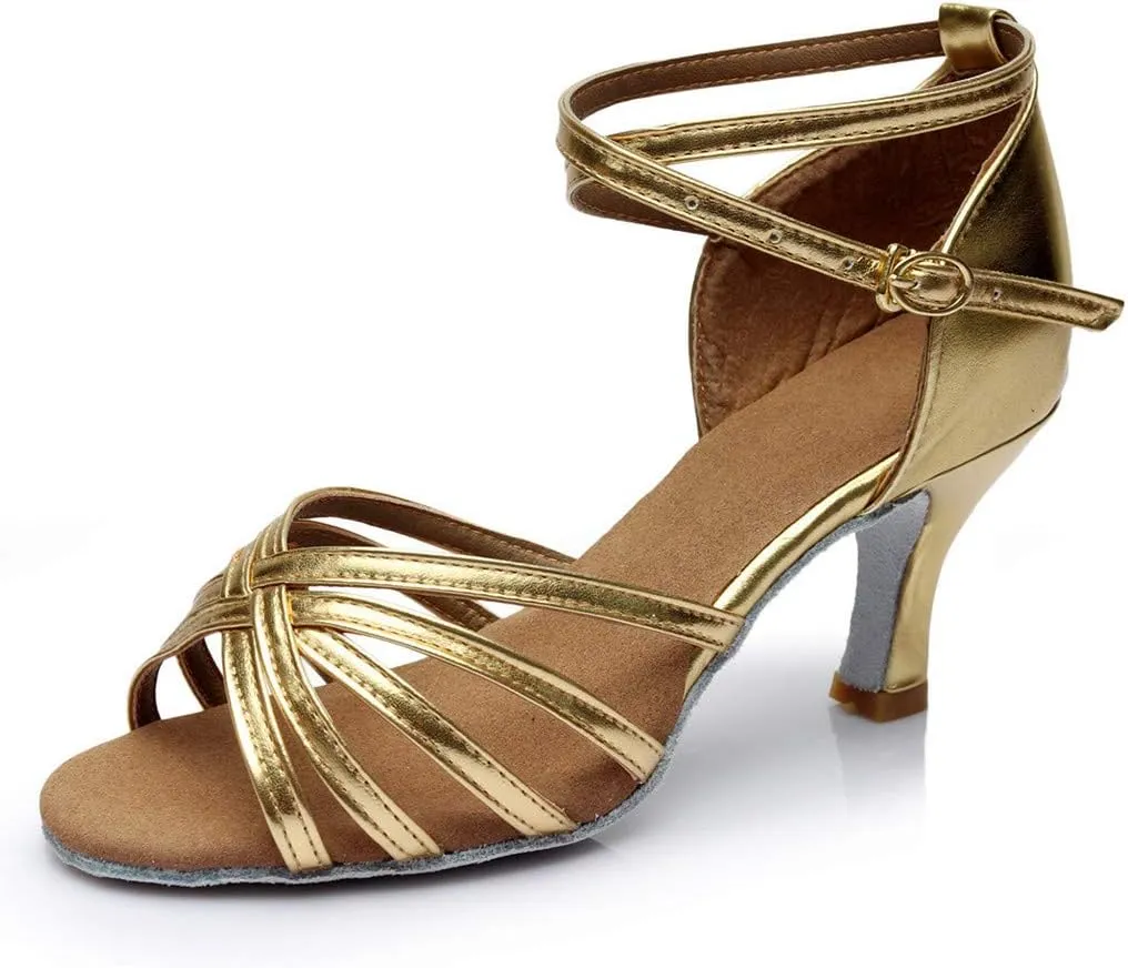 Strap Sandals for Women Size 11 Fashion Latin Dancing Shoes Women Ballroom Dance Sandals Prom Women's Sandals