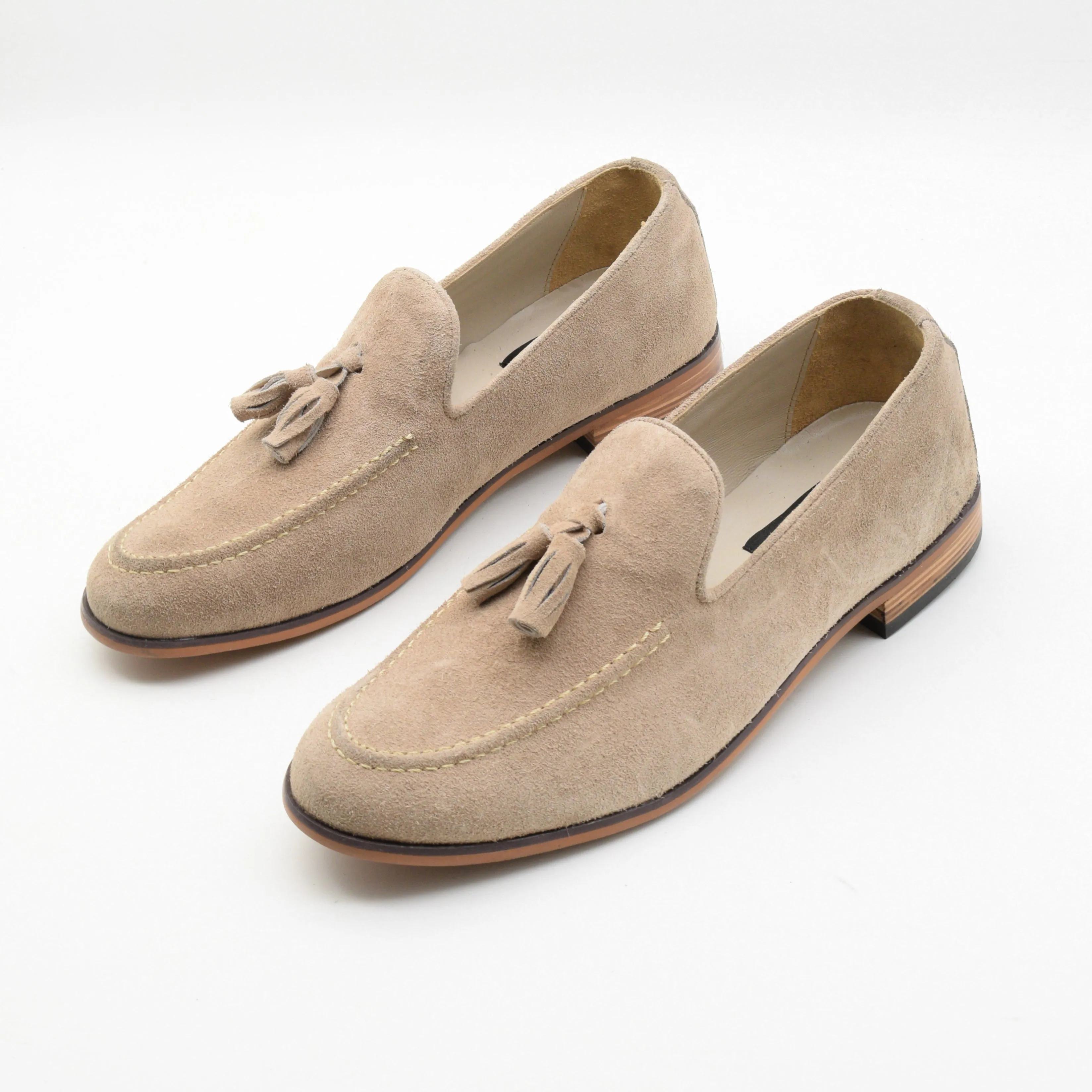 SUEDE TASSEL LOAFERS