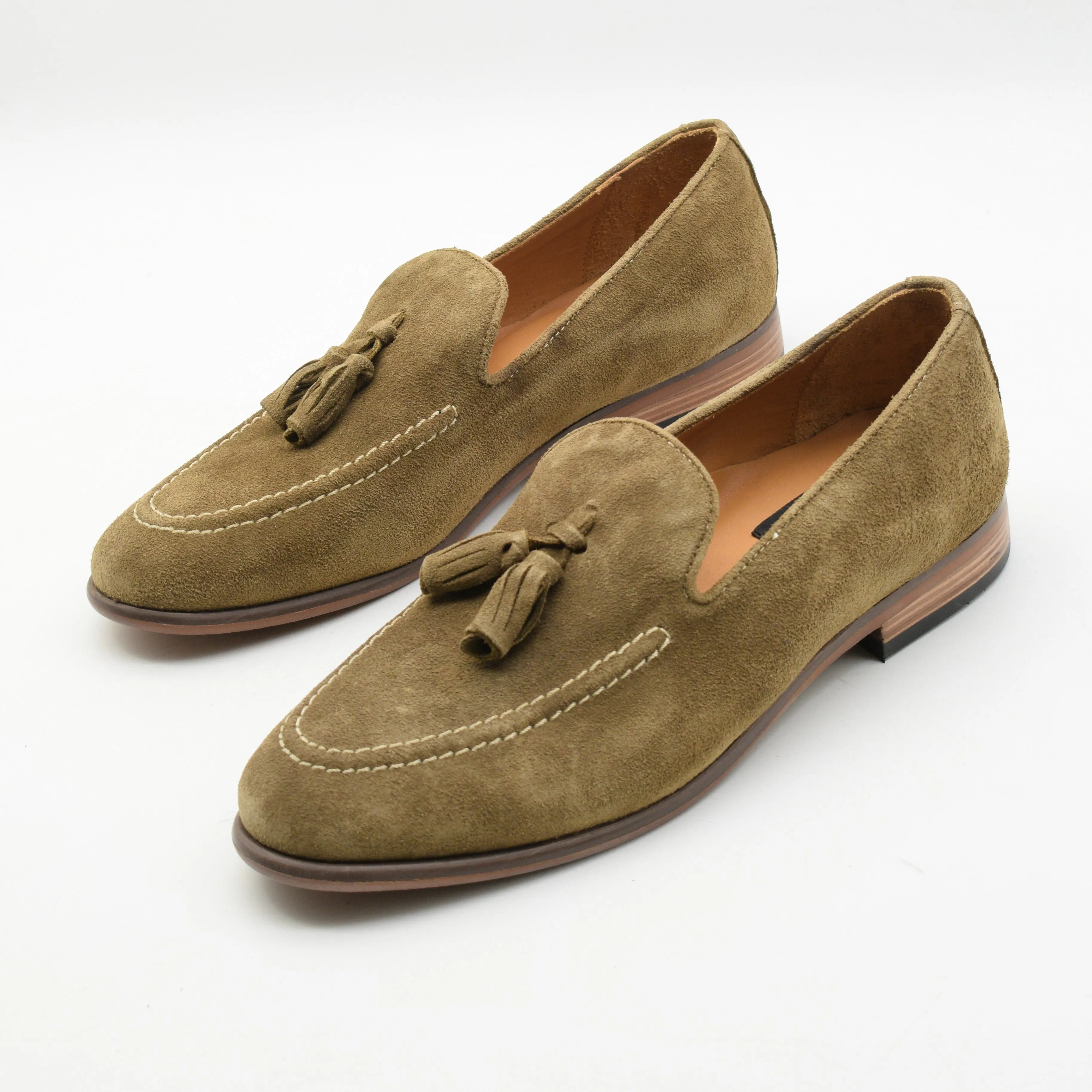 SUEDE TASSEL LOAFERS