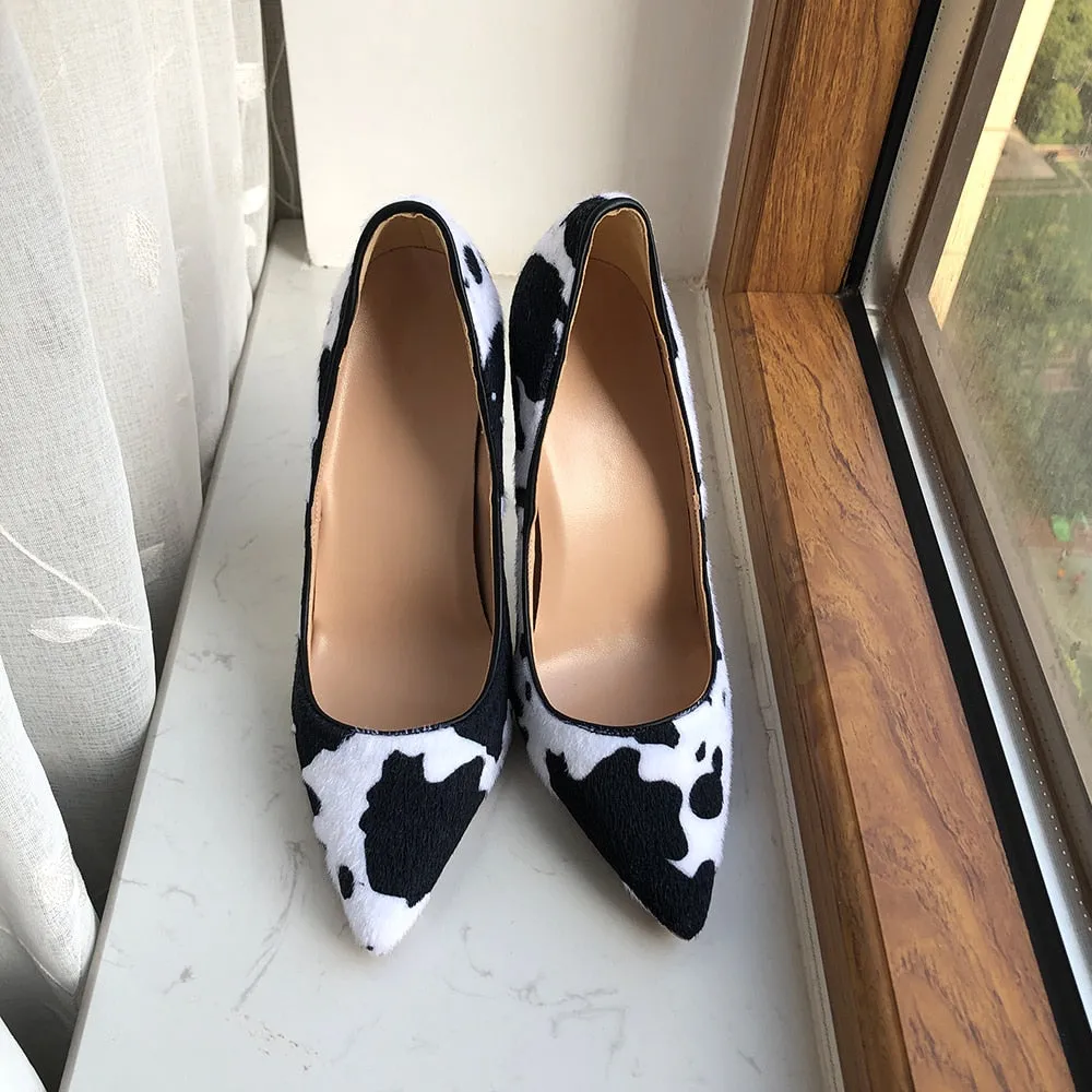 TEEK - Hair Splotch Green Pumps